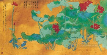 チャン ダイ チェン ロータス 28 古い中国語 Oil Paintings